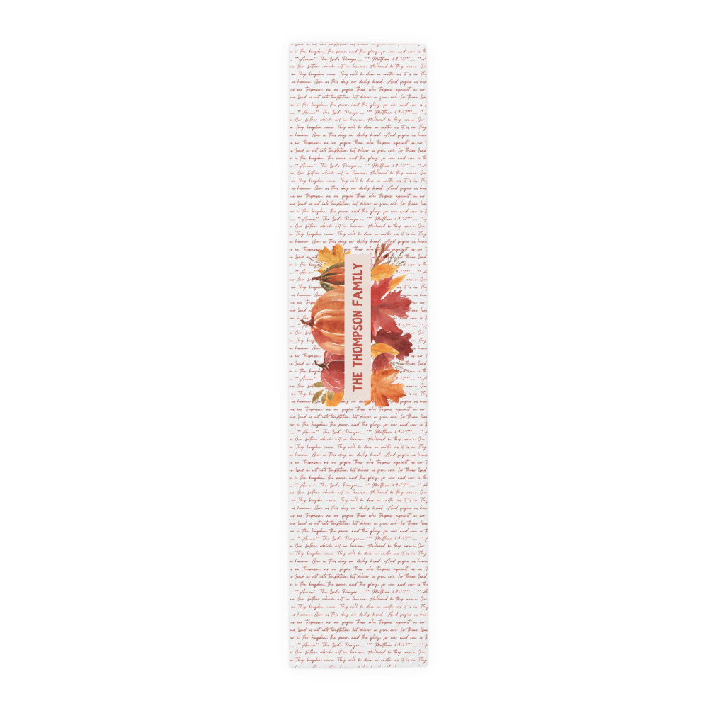 The Lord's Prayer table runner