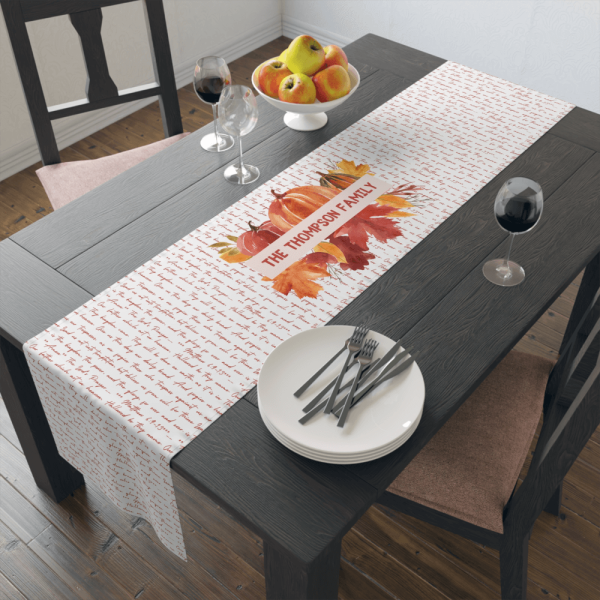 Fall custom table runner