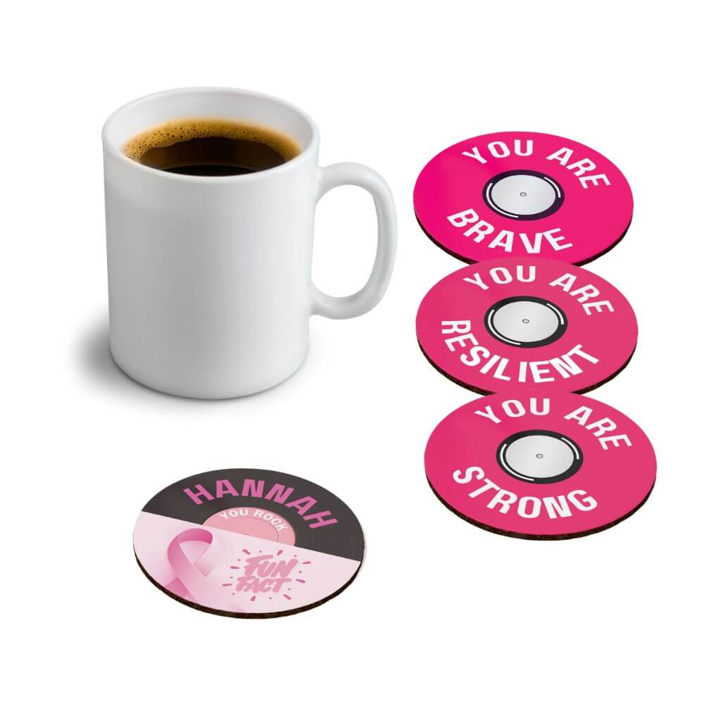 Breast Cancer Awareness Coasters