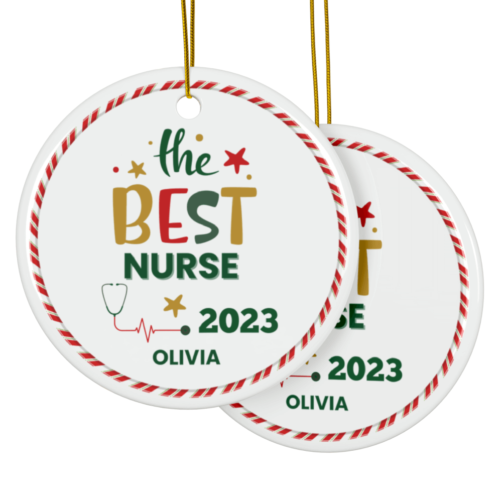 Custom nurse ornament
