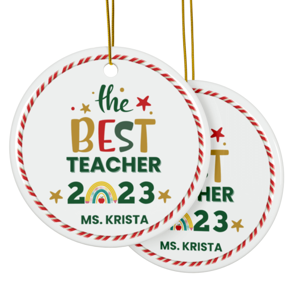 Teacher custom ornament