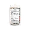 Custom text candle