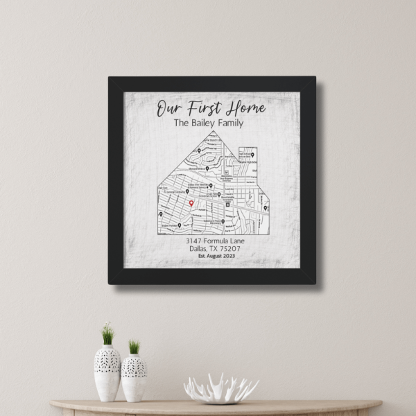 House map wall art