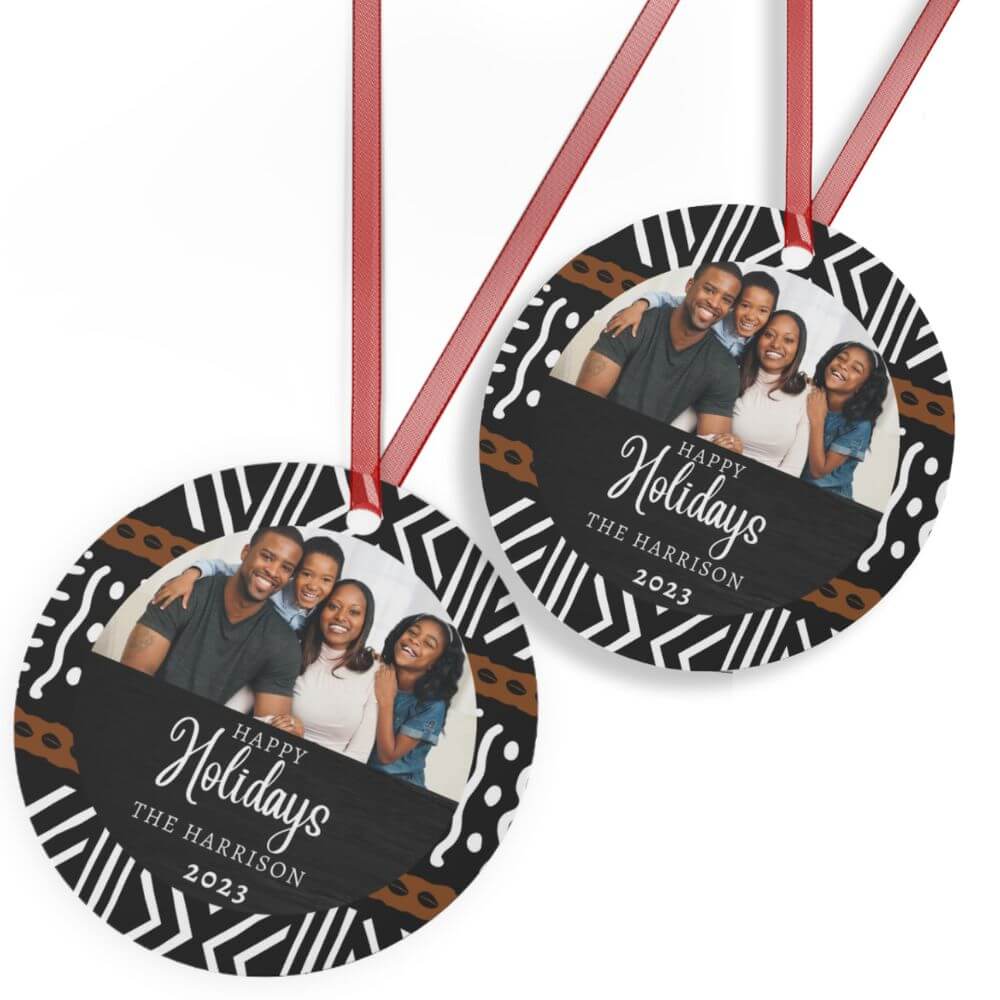 African Pattern Custom Ornament