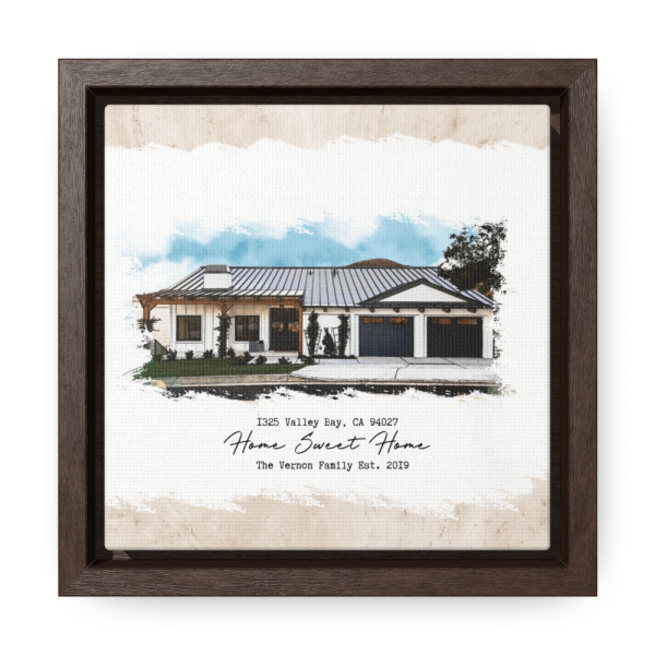 Watercolor house portrait