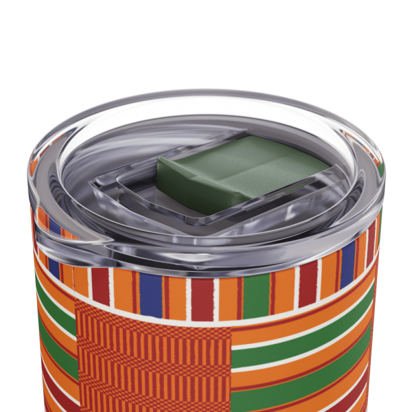 African Kente pattern tumbler