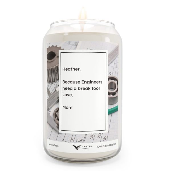 Engineers Custom Candle Gift
