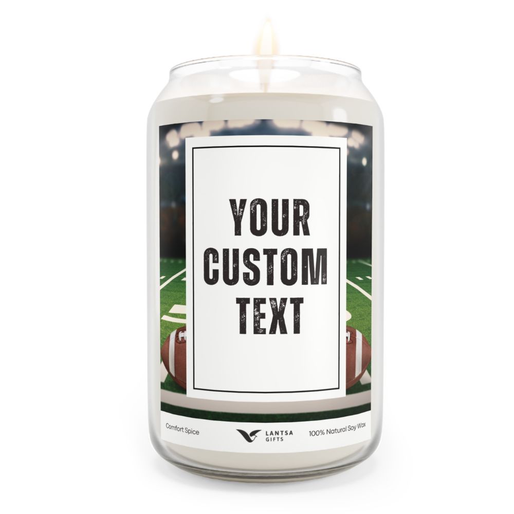 Super Bowl Night Custom Candle