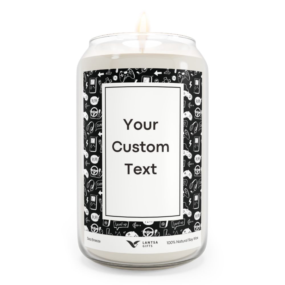 Video game lovers custom candle