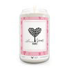 Love grows here candle