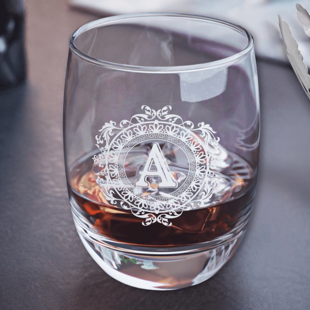 Lavish Last Name Personalized Unbreakable Whiskey Glasses