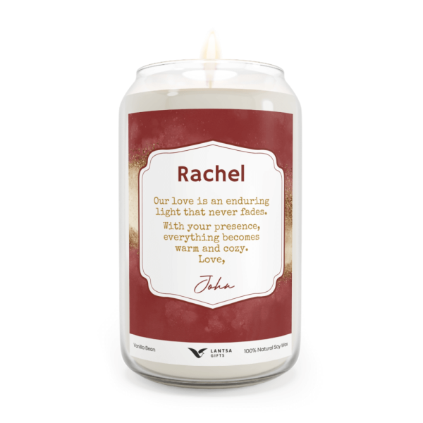 Custom text candle