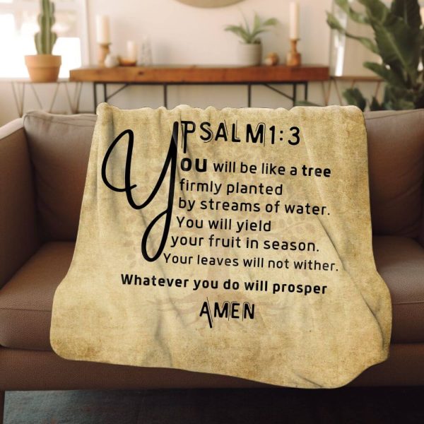 Custom bible scripture blanket