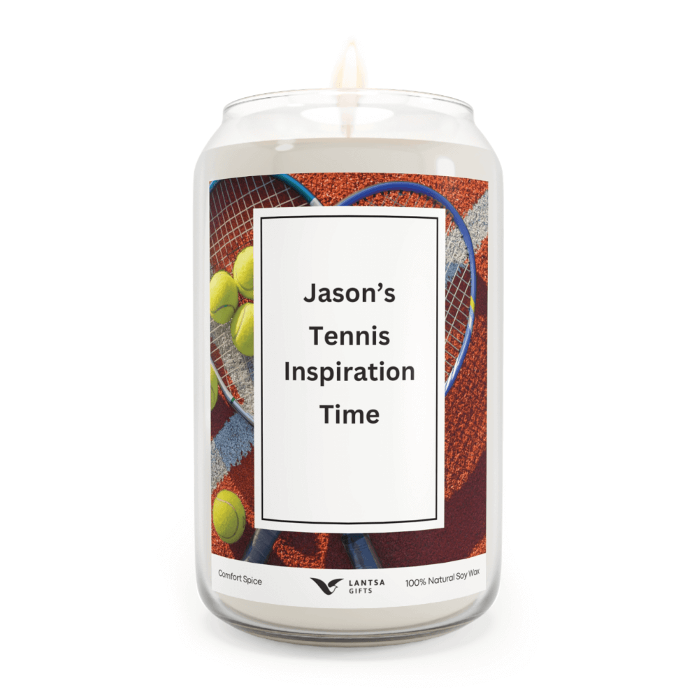 Tennis lovers candle