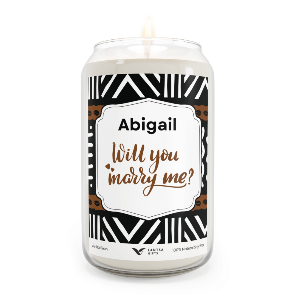 African pattern candle