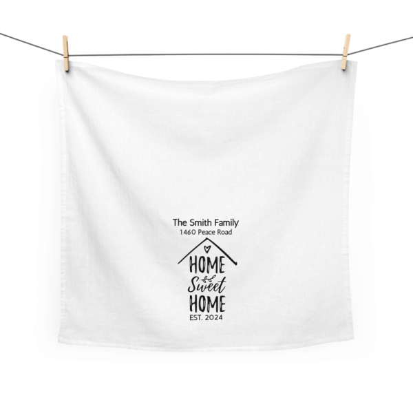 New home custom tea towel