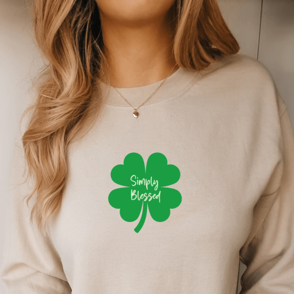 Simply Blessed Shamrock Sweatshirt