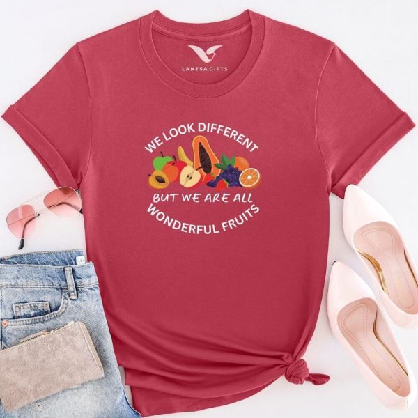 We are all wonderful fruits t-shirt