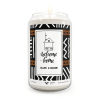 African pattern custom candle