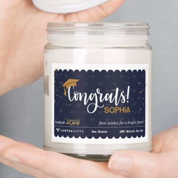 Graduate Custom Candle Gift