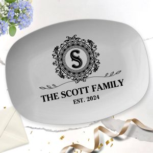 Custom family name platter