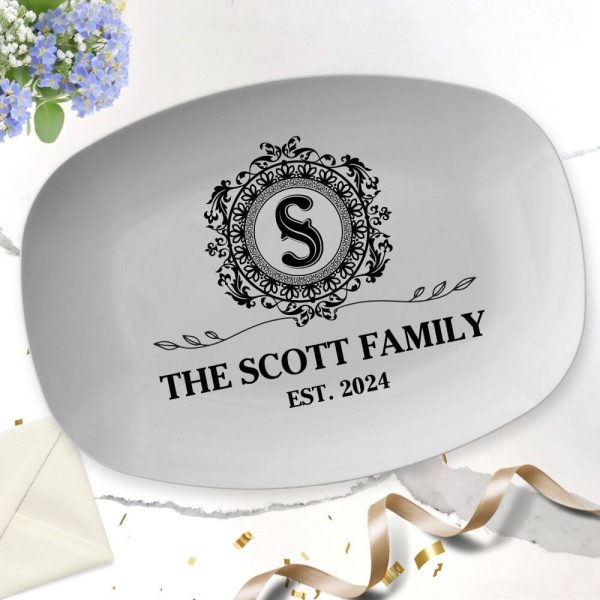 Custom family name platter