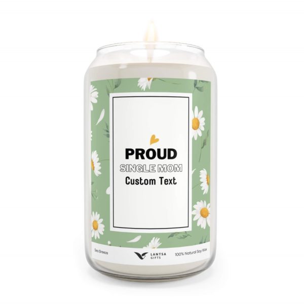 Proud single mom custom candle