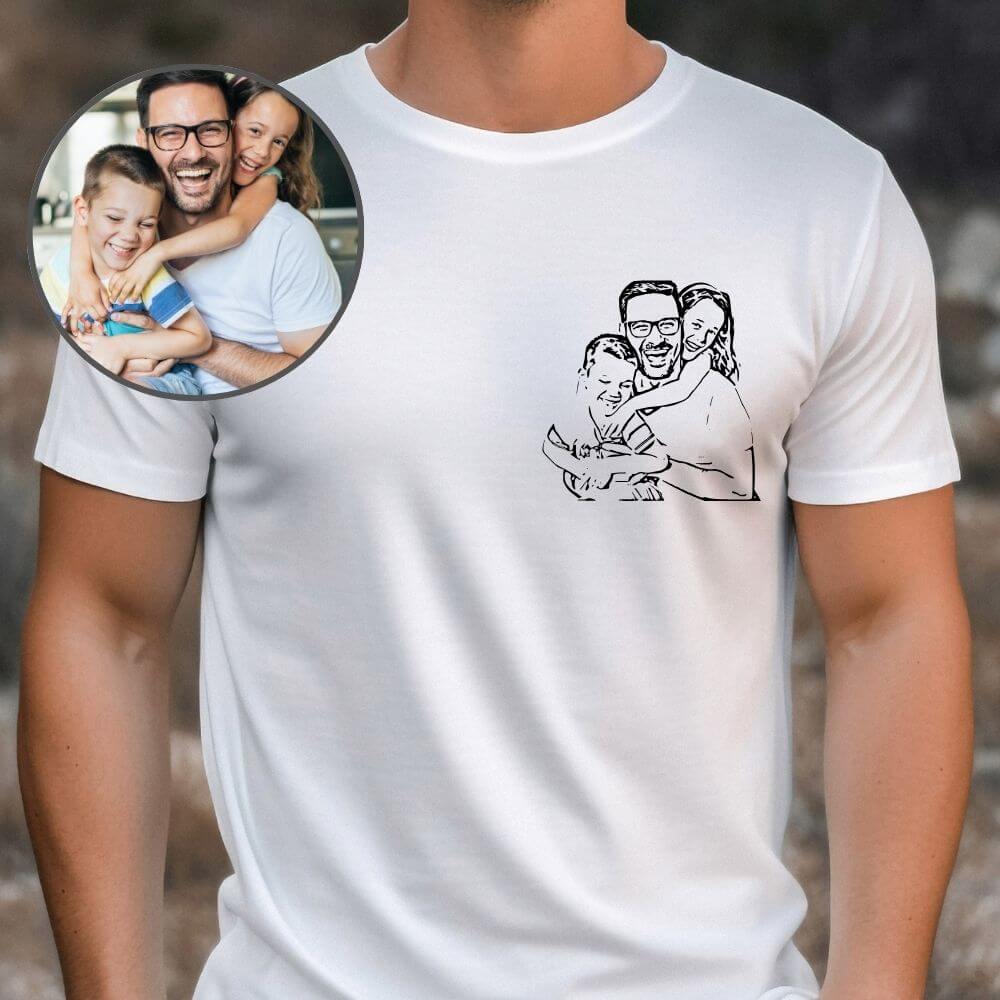 Custom sketched picture shirt