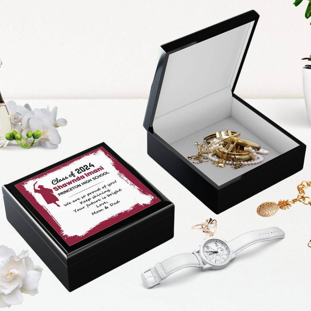 Custom graduate jewelry box