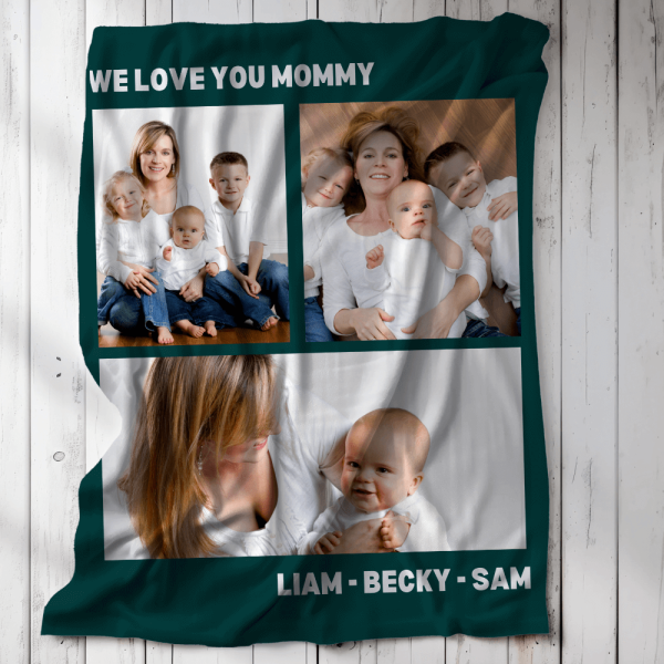 Custom picture blanket