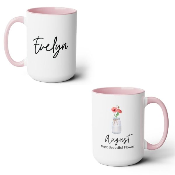 Birth month flower mug