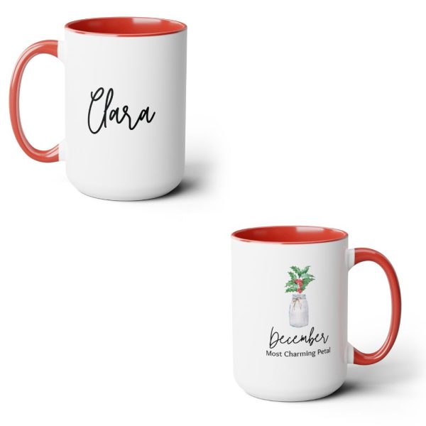 Birth month flower mug