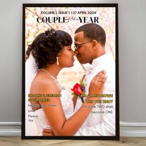 Custom wall art wedding gift