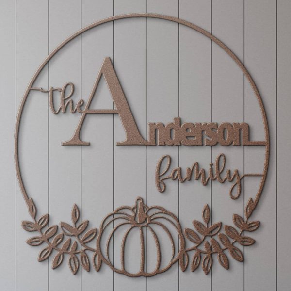 Custom Fall decor die cut wall art