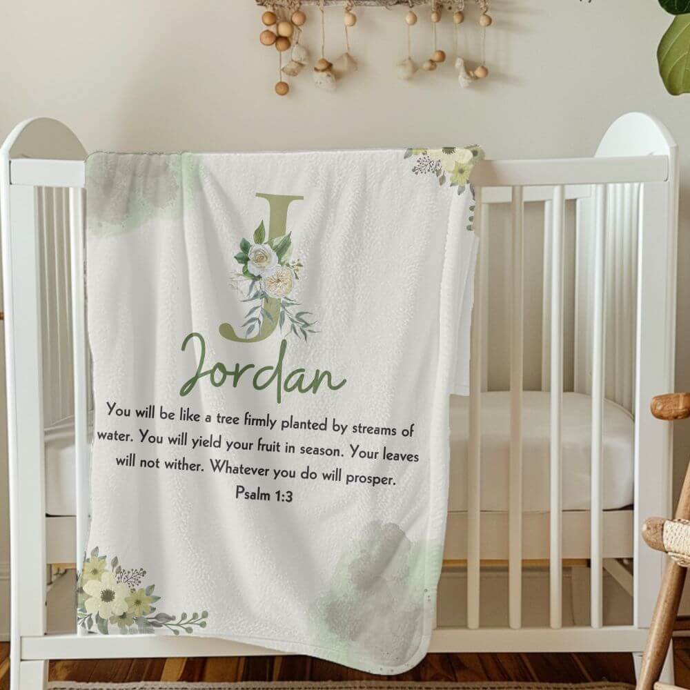 Bible verse blanket for babies