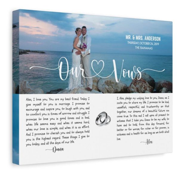 Wedding Vows Canvas decor