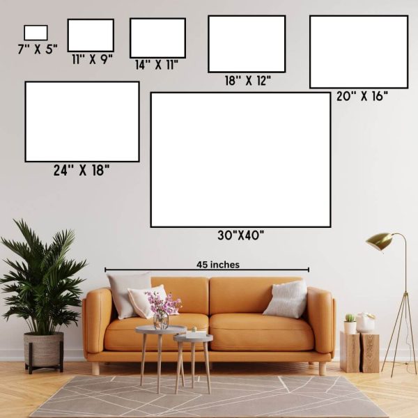 Wall Art Size Guide Landscape Layout