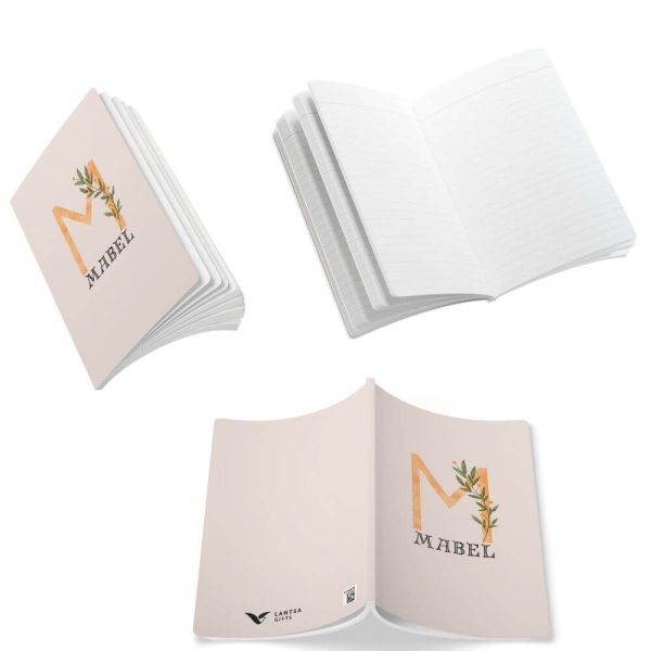 Custom monogram notebook