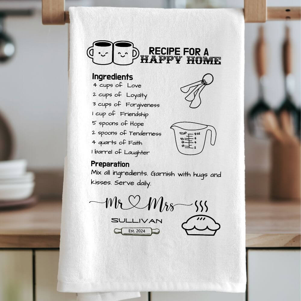 Recipe for a happy home wedding gift