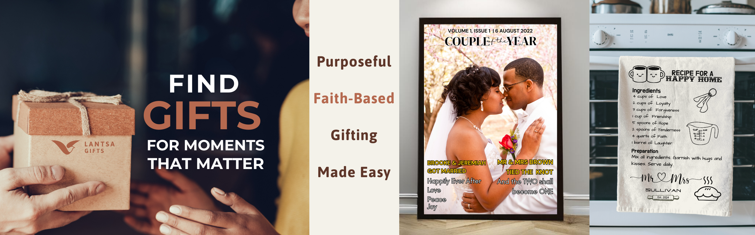 Faith-based wedding gifts