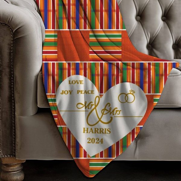 African Pattern wedding blanket