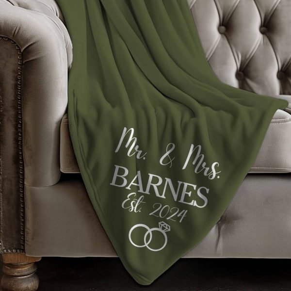 Custom wedding blanket