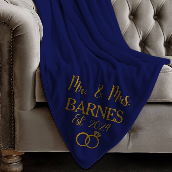 Personalized wedding blanket