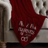 Personalized Mr. & Mrs. blanket