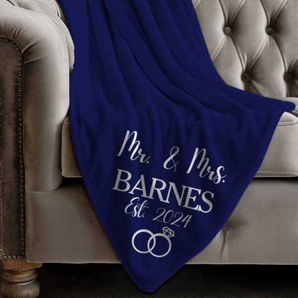 Personalized Mr. & Mrs. blanket