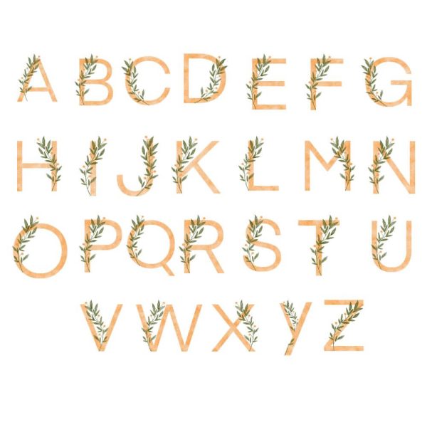 Monogram Alphabet letters