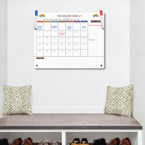 Acrylic wall calendar