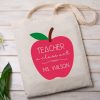 Teacher custom tote bag