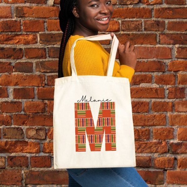 African pattern custom tote bag