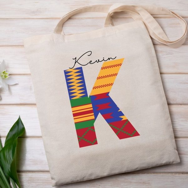 African pattern custom tote bag